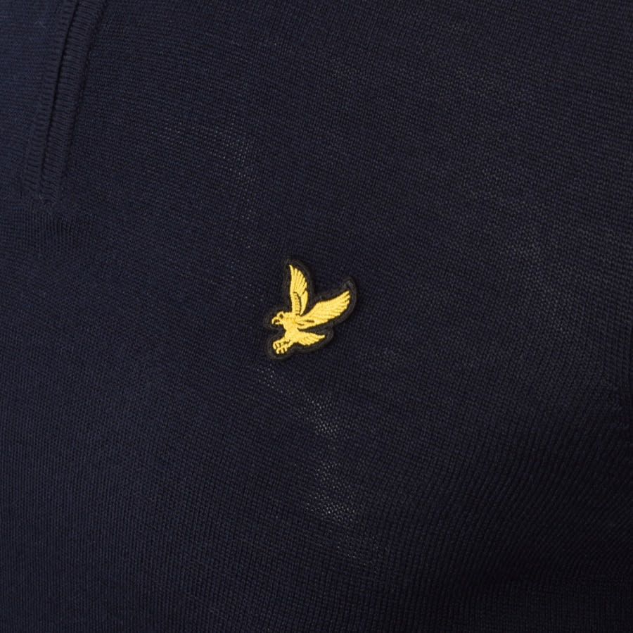 Alternative Image for ProductLyle And Scott Half Zip Jumper Navy3